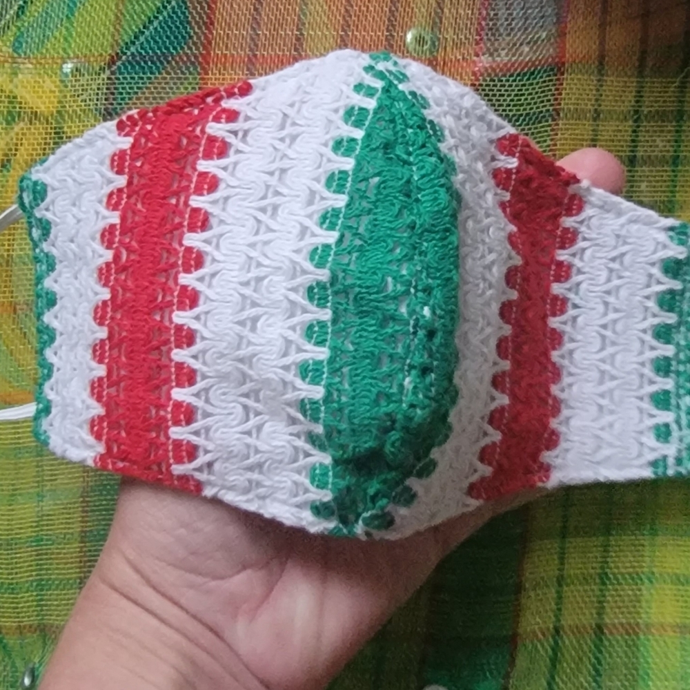 Handmade Lace & Cotton backed Mask - Ladies Mask - Picture 3 of 4